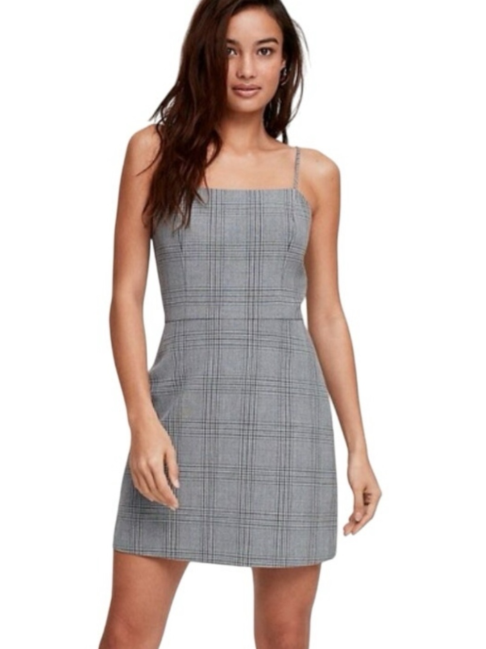 Aritzia Wilfred Isabelle plaid mini dress